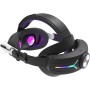 Gdfnmogo Diadema META de 3 baterías con batería de 12000 mAh, carga rápida, retroiluminación LED, comodidad ajustable para un