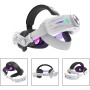 Gdfnmogo Diadema META de 3 baterías con batería de 12000 mAh, carga rápida, retroiluminación LED, comodidad ajustable para un