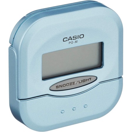 Casio PQ-30-2EF Reloj con alarma diaria y pantalla de neón, color azul