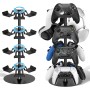 Soporte Mando y Cascos, 3 Niveles Soporte Auriculares para Mesa, 9 de Gran Capacidad para Organizador Mandos, Controller Holder