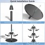 Soporte Mando y Cascos, 3 Niveles Soporte Auriculares para Mesa, 9 de Gran Capacidad para Organizador Mandos, Controller Holder
