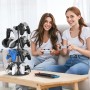 Soporte Mando y Cascos, 3 Niveles Soporte Auriculares para Mesa, 9 de Gran Capacidad para Organizador Mandos, Controller Holder