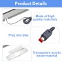 Barra de Sensor Infrarrojos para Will, Barra Sensores para Wii U, Barras Sensoras Consola para Nintendo Wii y Wii U, con 2M
