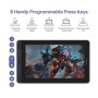 HUION Kamvas 13 tableta de dibujo gráfico Monitor de dibujo de laminac