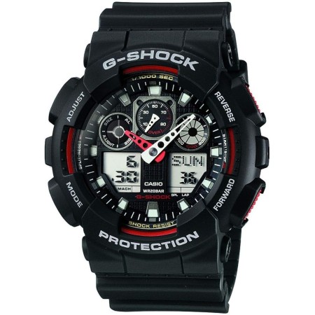 Casio G de shock – Reloj de pulsera para hombre con Analog/Digital de Pantalla y Resin de pulsera – GA de 100