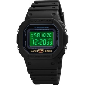 Nicoone Reloj Digital para Hombre, con Retroiluminación, Impermeable, Resistente a Los Golpes, con Alarma, Cronómetro, Cuenta