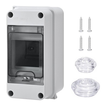 Szaboviktoria Caja Estanca Exterior Electrica Con 3 Módulos, Caja Electrica Exterior, Cuadro Electrico Superficie, Caja Cuadro
