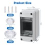 Szaboviktoria Caja Estanca Exterior Electrica Con 3 Módulos, Caja Electrica Exterior, Cuadro Electrico Superficie, Caja Cuadro