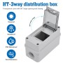 Szaboviktoria Caja Estanca Exterior Electrica Con 3 Módulos, Caja Electrica Exterior, Cuadro Electrico Superficie, Caja Cuadro