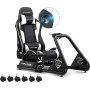 GTPLAYER Simulator Cockpit, sim Racing Cockpit, Soporte para Volante con Altavoces, Compatible con Varios Modelos de Volante y