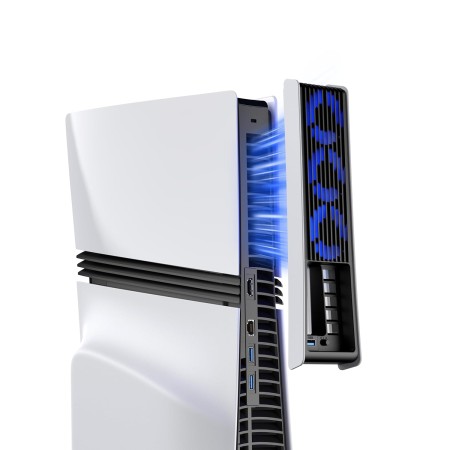Ventilador de KIWIHOME para PS5 Pro, Velocidad Ajustable y Encendido/Apagado Automático, Accesorio de Refrigeración Silencioso
