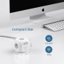 LENCENT Cubo Regleta Enchufes 3M con 4 Tomas de CA, 3 USB y 1 Tipo C, Alargadera Electrica Protección contra Sobretensiones para