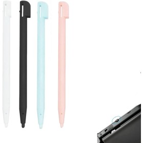 Lápiz DS,4 lápices táctiles para NDS, 3DS Lite, DSL, NDSL, accesorios de juego precisos y duraderos en 4 colores (negro, blanco,