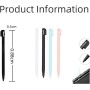 Lápiz DS,4 lápices táctiles para NDS, 3DS Lite, DSL, NDSL, accesorios de juego precisos y duraderos en 4 colores (negro, blanco,