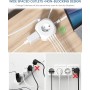 LENCENT Cubo Regleta Enchufes 2M con Enchufe Plano Regleta para Uso Interior, Regleta Enchufes Plano con 4 Tomas de CA, 3 USB y