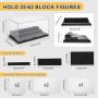 Display Case for Lego Minifigures Storage Box Methacrylate with 3 Base Plate Mini Figures Toy Cars Display Transparent