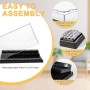 Display Case for Lego Minifigures Storage Box Methacrylate with 3 Base Plate Mini Figures Toy Cars Display Transparent