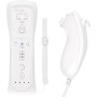 Mando para Nintendo Wii,2 en 1 Controller para Wii con Nunchuck,para Wii y Wii U Controlador de Juego con Funda de Silicona y