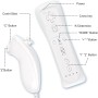 Mando para Nintendo Wii,2 en 1 Controller para Wii con Nunchuck,para Wii y Wii U Controlador de Juego con Funda de Silicona y