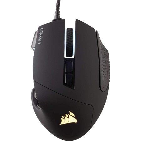 Corsair SCIMITAR RGB ELITE Ratón con Cable para Juegos MOBA/MMO - 18.000 PPP - 17 Botones Programables - Compatible con iCUE -