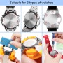 JOREST Herramienta Cambiar Pilas Reloj, Destornillador Relojero, Kit Herramientas Relojero, Herramienta Abrir Relojes, Cambiar