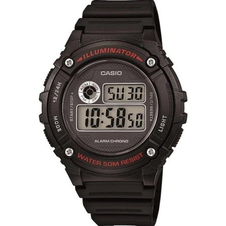 CASIO Reloj con Movimiento Cuarzo japonés W-216H-1A