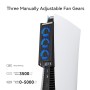 Accesorios de Refrigeración para PS5, Ventilador de Refrigeración KIWIHOME PS5 con LED, Velocidad Automática, Concentradores