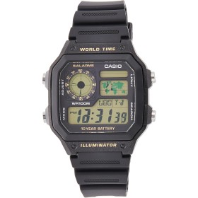 Casio AE-1200WH-1B - Reloj Digital de Cuarzo para Hombre, Correa de Resina Color Negro