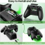 OIVO Cargador para Xbox con 2x5520mWh Baterías para Xbox Series/One X/S/Elite Mando, Base de Carga Mando Xbox con 2 Baterías