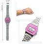 BDM - Reloj clásico Color Plata con Alarma