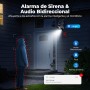 Codnida 2K Cámara Vigilancia WiFi Exterior Batería con Placa Solar,PTZ 360° Cámara Seguridad sin Cable,Detección de Movimiento