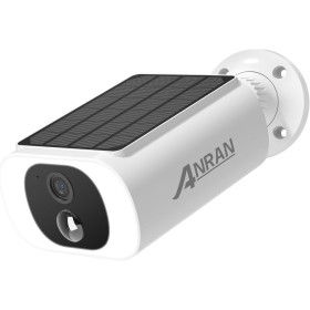 ANRAN 2K Cámara Vigilancia Exterior con Batería Recargabl, Cámara de Panel Solar Integrado de Seguridad sin Cables, 2.4 GHz