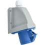 Jandei - Enchufe Base Conector de Potencia, Toma industrial 2P+E 6H 200-250 Vac IP44 (Hembra Pared 32A)