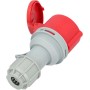 Jandei - Enchufe Base Conector de Potencia, Toma industrial 4P+E 6H 240-415 Vac IP44 (Hembra Aéreo 32A)