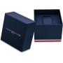 Tommy Hilfiger Reloj Analógico Multifuncional de Cuarzo para Hombres con Correa de Silicona, Acero Inoxidable o Cuero,