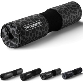 Fitgriff® Almohadilla Barra Gimnasio con Funda, Protector Acolchado de Hip Thrust y Sentadillas para Cuello, Barbell Pad Squat -