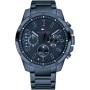 Tommy Hilfiger Reloj Analógico Multifuncional de Cuarzo para Hombres con Correa de Silicona, Acero Inoxidable o Cuero,