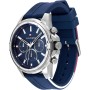 Tommy Hilfiger Reloj Analógico de Cuarzo Multifunción para Hombre con Correa en Acero Inoxidable o en Silicona