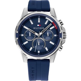 Tommy Hilfiger Reloj Analógico de Cuarzo Multifunción para Hombre con Correa en Acero Inoxidable o en Silicona