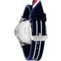 Tommy Hilfiger Reloj para Niño Esfera Azul, Correa de Silicona Azul, Caja Acero 34mm, Bisel de Aluminio, Cuarzo, 5 ATM