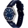 Tommy Hilfiger Reloj para Niño Esfera Azul, Correa de Silicona Azul, Caja Acero 34mm, Bisel de Aluminio, Cuarzo, 5 ATM