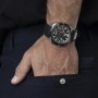 Lotus Reloj Hombre 18944/2 Vortex Caja de Acero Inoxidable 316l Plateado Correa de Caucho Negro