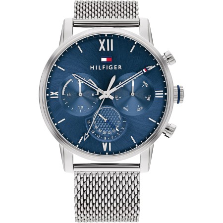 Tommy Hilfiger Reloj Analógico de Cuarzo Multifunción para Hombre con Correa de Malla o en Link de Acero Inoxidable