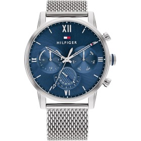 Tommy Hilfiger Reloj Analógico de Cuarzo Multifunción para Hombre con Correa de Malla o en Link de Acero Inoxidable