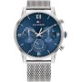Tommy Hilfiger Reloj Analógico de Cuarzo Multifunción para Hombre con Correa de Malla o en Link de Acero Inoxidable