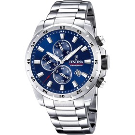 Festina Reloj Hombre F20463/2 Chrono Sport Caja de Acero Inoxidable 316l Plateado Correa de Acero Inoxidable 316l Plateado