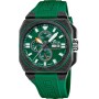 Lotus Reloj Hombre 18976/2 Chrono Caja de Fibra de Carbono Negro Correa de Caucho Verde