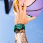 Lotus Reloj Hombre 18976/2 Chrono Caja de Fibra de Carbono Negro Correa de Caucho Verde