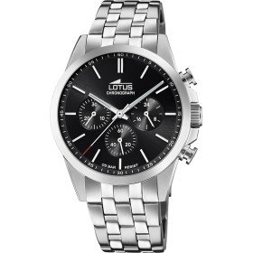 Lotus Reloj Hombre 18989/4 Chrono Caja de Acero Inoxidable 316l Plateado Correa de Acero Inoxidable 316l Plateado