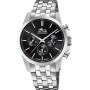 Lotus Reloj Hombre 18989/4 Chrono Caja de Acero Inoxidable 316l Plateado Correa de Acero Inoxidable 316l Plateado